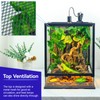 360° Clear View 12 Gallon 18x12.6x12.6 Glass Reptile Terrarium Suitable