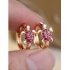 1 Pair of Classic Elegant Gold Turtle Women's Earrings Multi-coloured