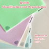 DY.2ten 4 Sets A5 Translucent Binder Dividers Index Page Tab