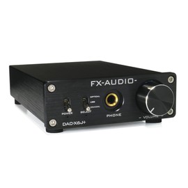 FX-AUDIO- DAC-X6J+ [Black] High Performance Headphone Amplifier Equipped with High-Resolution DAC Optical Coaxial Digital USB Up to 24 Bit 192kHz