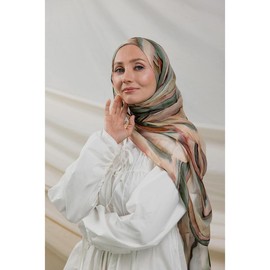 VELA Jeweled Sediment Print Modal Hijab - Size: Mini