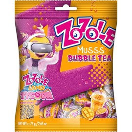Mieszko Zozole (5 - PACK (5x75g), Fizzzy Candies Bubble Tea Mango & Marakuja)
