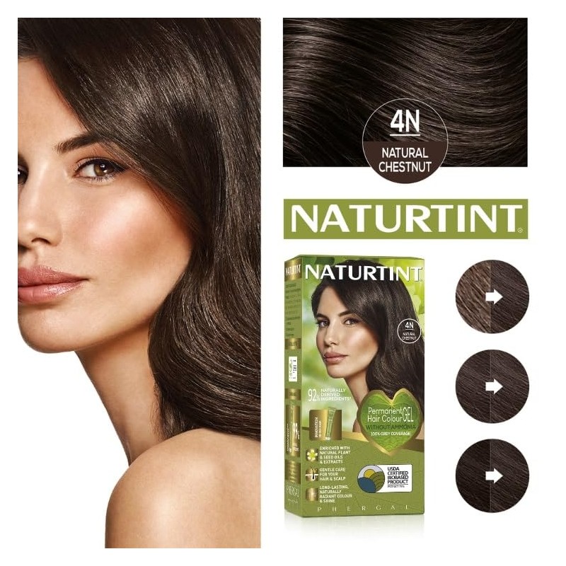 Naturtint Hair Color Permanent, 4N Natural Chestnut, 5.28 Ounce
