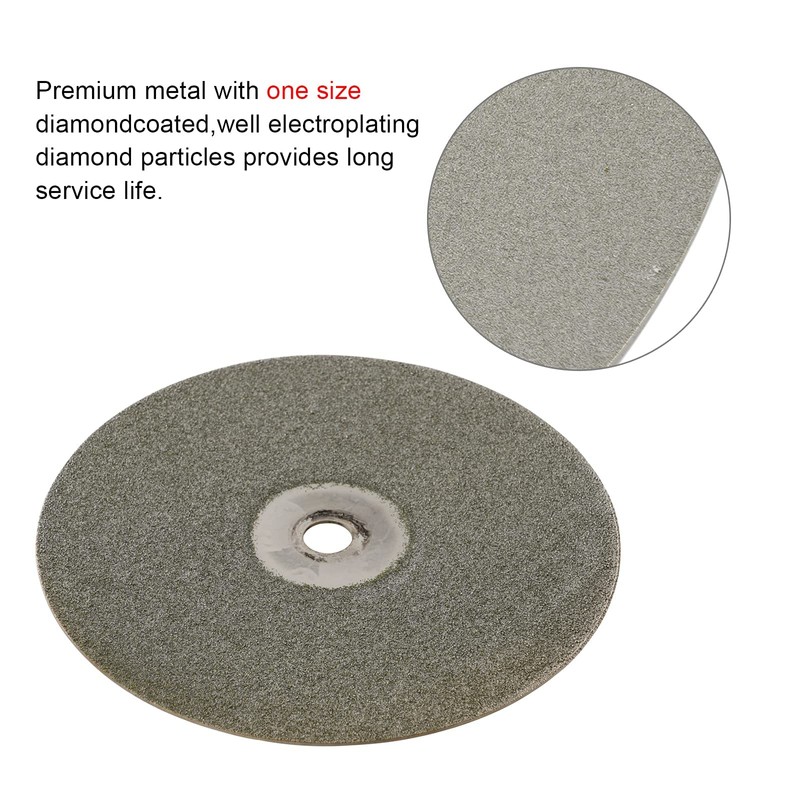 DZQ Diamond Flat Lap Wheel Disc Arbor Hole 8" x
