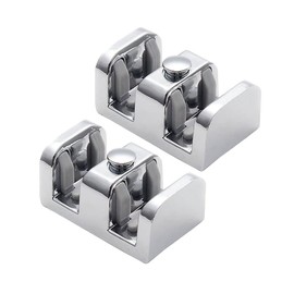 Gordon Glass™ Frameless Sliding Shower Doors Bumpers for Glass up to 3/8" Thick - Pack of 2 (Chrome)