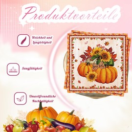 Buscando Thanksgiving Autumn Napkins (Pack of 80)