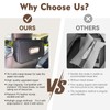 Noaman Upgraded Large Car Tissue Holder Premium PU Leather Tissues