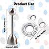 Pack of 2 Egg Toppers Stainless Steel and Egg Opener,