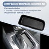 XQSMWF Center Console Shifter Bezel Storage Bin Mat Black Compatible