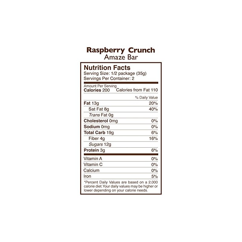 Taza Chocolate Organic Amaze Bar 60% Stone Ground, Raspberry Crunch,