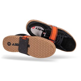 K1 Mid-Sole Ice Cleats - Rotatable Traction Aids For Flat Shoes - Indoor/Outdoor, Climbing, Driving - Slim Profile - Orange