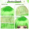 iZoeL iZoeL Bob Perücke Kurze Bob wig Damen Grün Haar