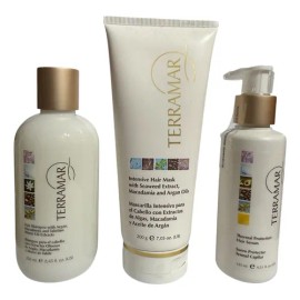 Set Capilar Protector Calor Terramar Shampoo Masc Suero