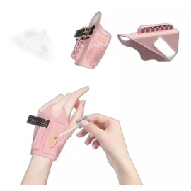 Midukrogo 메이크업손목밴드 팔레트 브러쉬홀더 휴대용 화장도구 Makeup Wristband Palette Brush Holder Portable Makeup Tool [Purple]