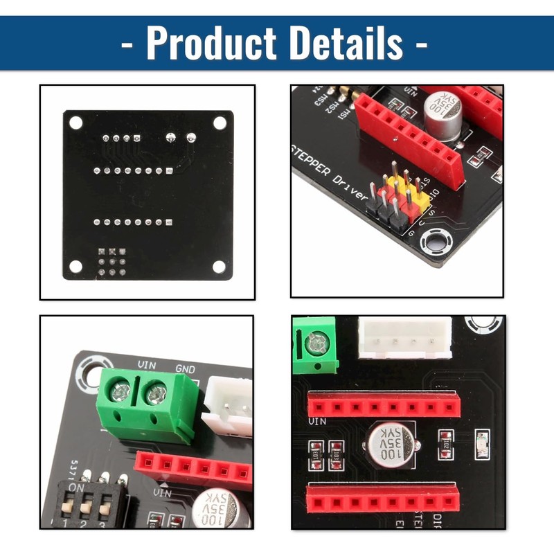 Hapivida Stepper Motor Driver, Compact Precision 3D Printer Stepper Motor