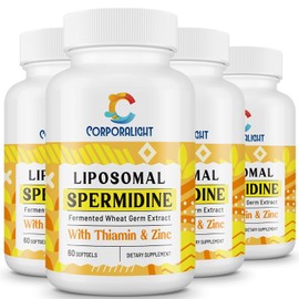30mg Spermidine Supplement for Men & Women, High Absorption, More Potent Than Spermidine 3HCL - for Cellular Renewal, Longevity & Cognitive, Fermented Wheat Germ Extract, Pure & Natural, 240 Softgels