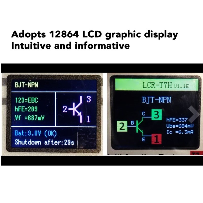 LCR T4 MINI Z DIY Transistor Tester PCB Diode Triode