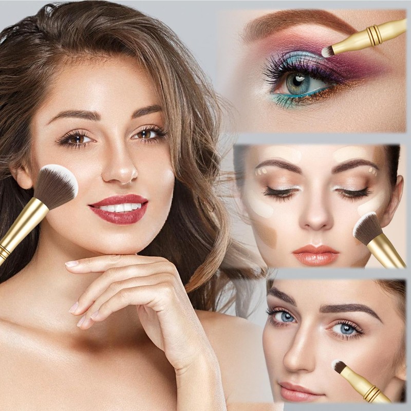 Grehge akeup Brush, Travel Makeup Brush Set, All in One
