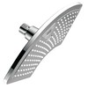 Dream Spa AquaFan 12 inch All-Chrome Rainfall-LED-Shower-Head with Color-Changing LED/LCD