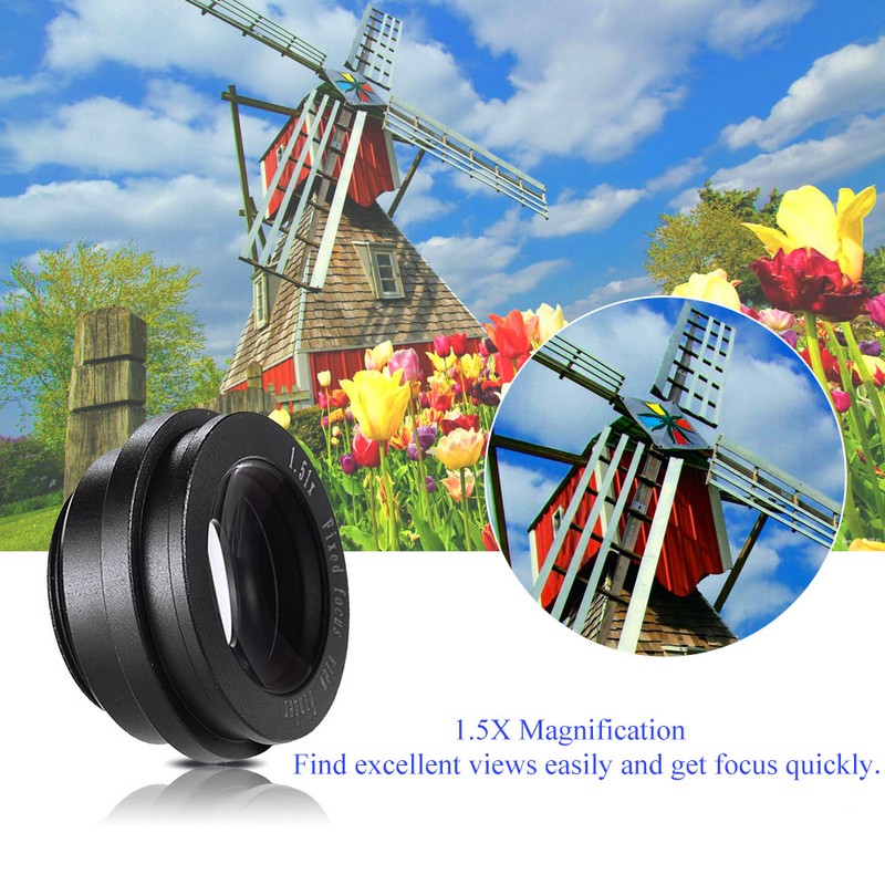 1.51X Fixed Focus Viewfinder Eyepiece Eyecup Magnifier for DSLR Camera
