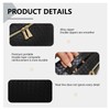 Large Capacity Makeup Bag Woven Cosmetic Bag, PU Leather Waterproof