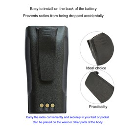 Clip de Cinturón de Radio de Repuesto de 4 Piezas, Clip de Cinturón de Radio Portátil para GP3188 GP3688 CP040 CP150 CP200D DEP450 PR400 Accesorios de Clip de Radio