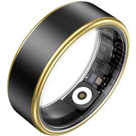 findtime Smart Ring Fitness Tracker Heart Rate Monitor Sleep Tracker Blood Oxygen Health Ring Step Counter Calories Pedometer Waterproof Remote Camera Smart Rings for Women Men, No Subscription Fee