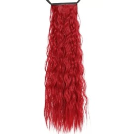 TASSYME ACCESORIOS Coleta Pony Red Premium Sintética Mujer Moderna Bonita