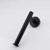 Black Towel Holder 2 Set - Towel Ring & Toilet