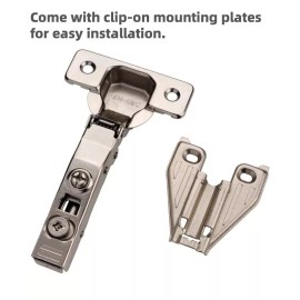 Decobasics SH-ABC Cabinet Hinges 300464 Full Overlay Soft Close 1 Pack of 2