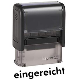 Kaufhaus2010 Self Inking Imprint / Stock Text - Submitted - Stock Text Stamp for Labelling Documents 37 mm Long