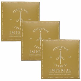 Imperial Red Medium Tension - Premium Crystal Nylon Classical Guitar Strings 3-Pack