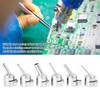 6Pcs Heat Gun Nozzles Kits, 3/4/5/7/8/10mm Tips 45 Degree Curved