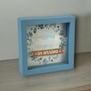 Salvadanaio Decorativo Cornice Blu 16x16 cm, Design In Arrivo con