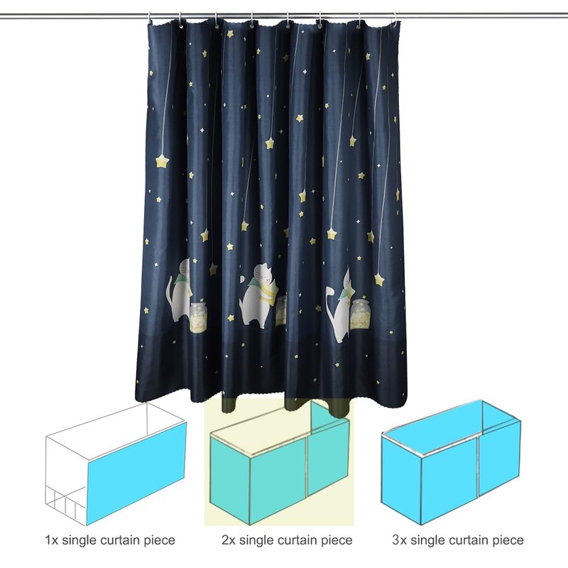 haozaikeji Bed Curtain Dorm Bunk Single Sleeper Blackout Shading Cloth
