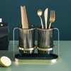 Chopsticks Drying Holder Iron PET Transparent Chopsticks Drying Caddy for