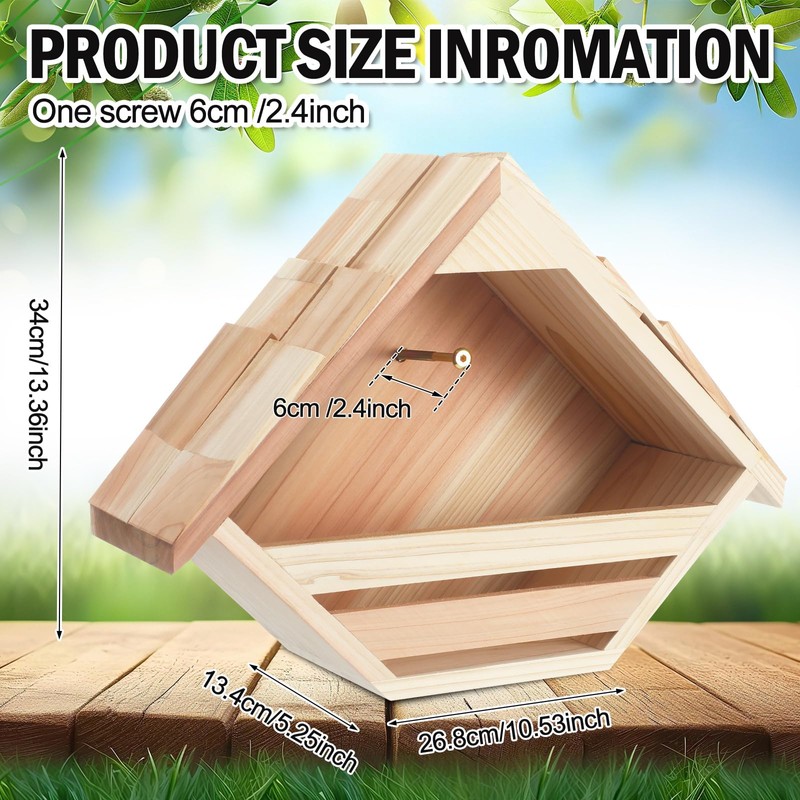 DoubleFill 1 Pcs Cedar Dove Nesting Box Dove House Nest
