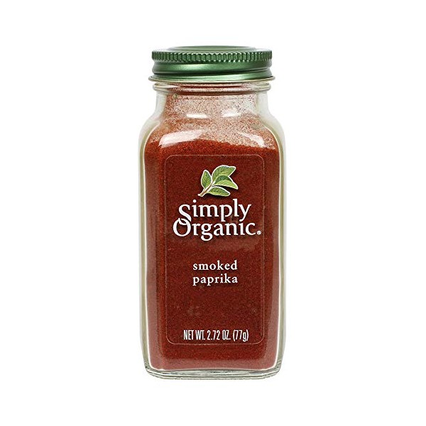 Simply Organic Smoked Paprika, Certified Organic, Vegan | 2.72 oz | Pack of 3 | Capsicum annuum
