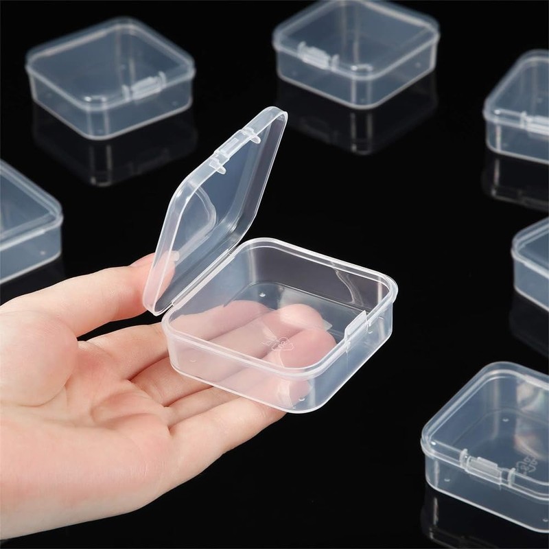 Case, Small Items, Plastic, Trinket Box, Set of 10, Divided