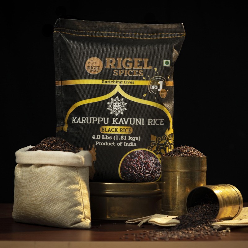 Rigel Spices | Karuppu Kavuni Black Rice (4 Pounds) |