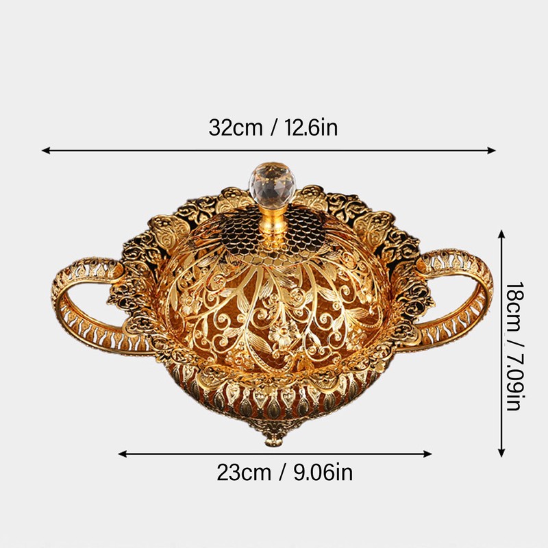 European Style Metal Fruit Plate Set Decorative Multifunctional Fruit Platter