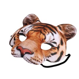 Himine Animals Dressed up Half Face Tiger Mask (Yellow)