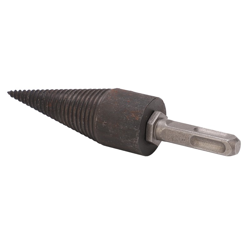 Wood Cone Punch Firewood Separation Detachable Round Shank Thread Drill
