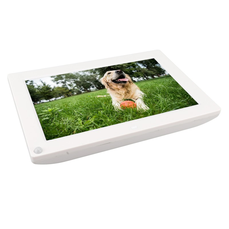 10in Digital Photo Frame White Human Body Induction HD Electronic