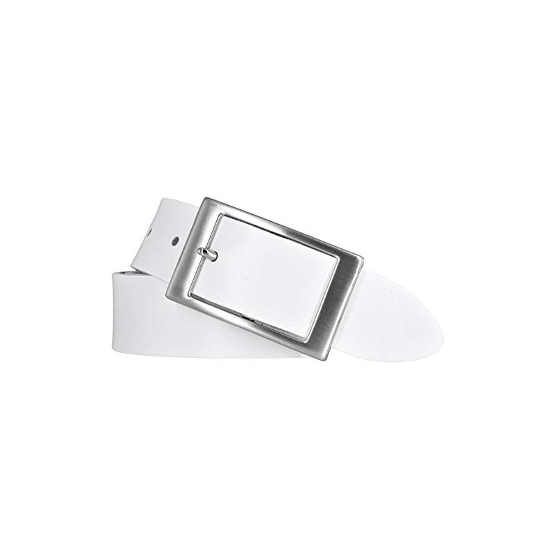 Bernd Götz Women's Leather Belt 35 mm White Nappa Leather
