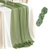 YALLOVE Cheese Cloth Table Runner, 1 Pack 90 x 400