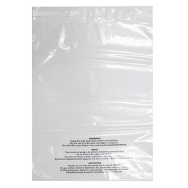 Belinlen 300 Count 9x12 Inch Self Seal Clear Poly Bags with Suffocation Warning for Packaging Clothing, T Shirts, Decorative Wrappers and More with Permanent Adhesive(1.5mil)