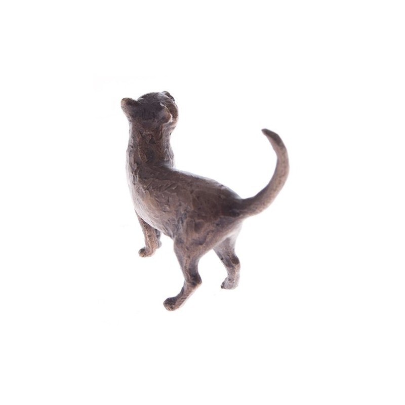 Butler & Peach - Solid Bronze Miniature Cat Standing