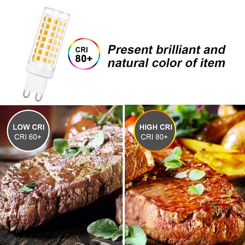 SumVibe G9 LED Bulb 6W, 60W G9 Halogen Bulb Replacement,