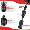 11PCS Impact Socket Adapter and Reducer Set, 1/4" 1/2" 3/8"